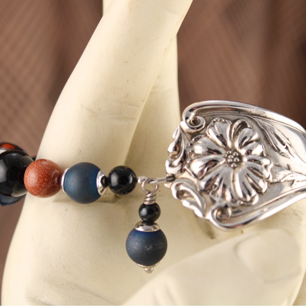 Antique spoon crafted into a bracelet